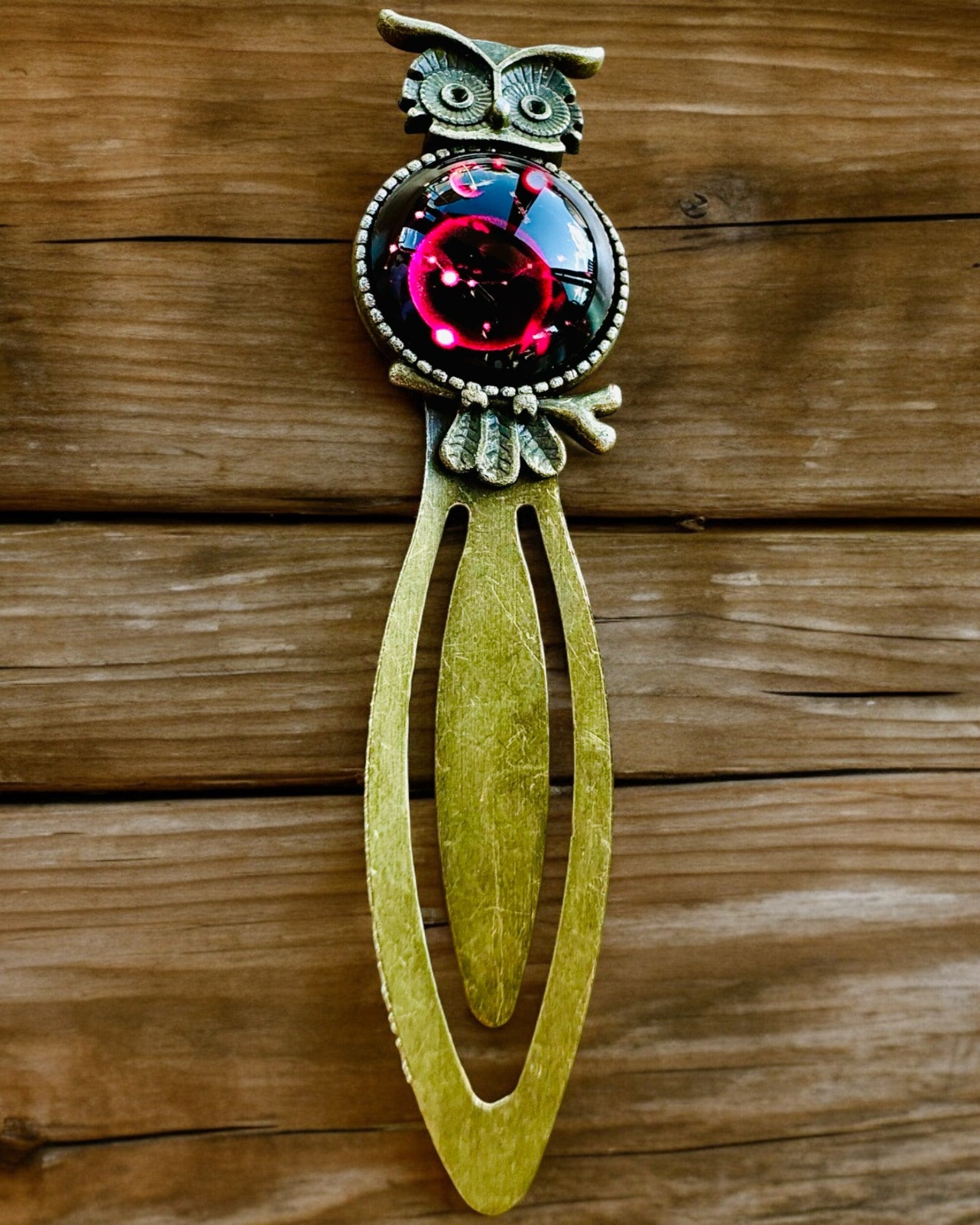 "Owl with Constellations" Bookmark - 12 Variants to Choose From, Customization with Engraving