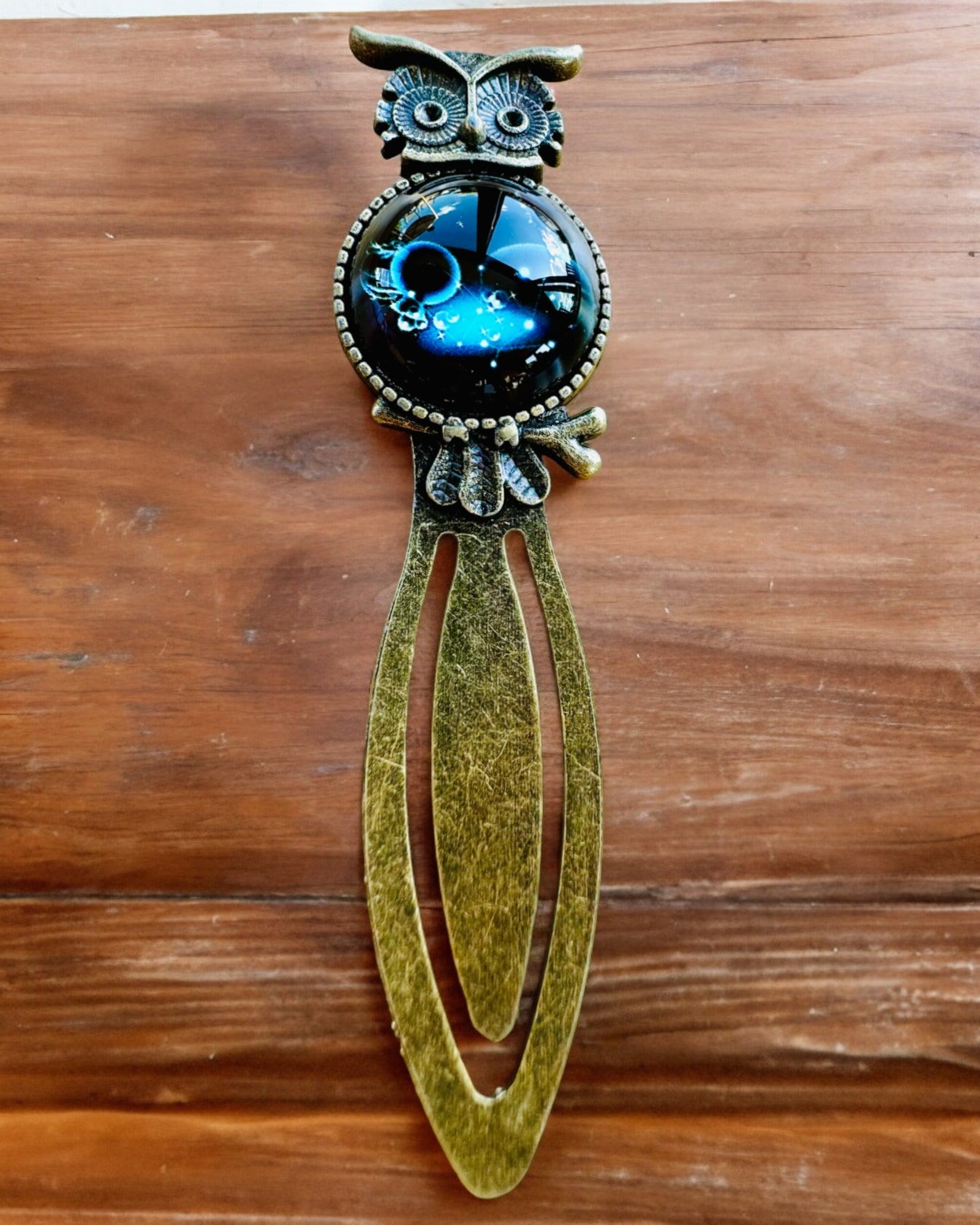 "Owl with Constellations" Bookmark - 12 Variants to Choose From, Customization with Engraving