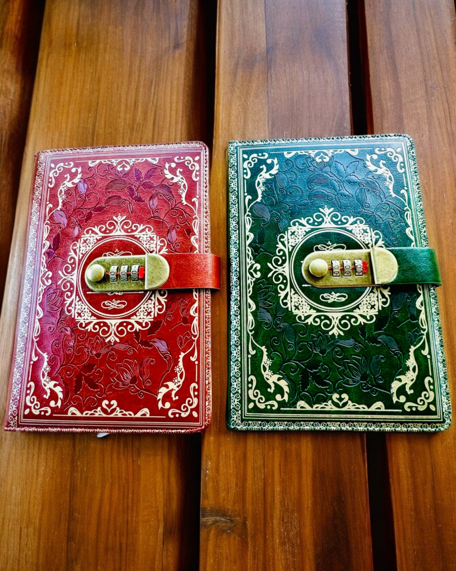 Exclusive Leather Notebook "Sekretnik" A5 with Combination Lock - personalization with engraving