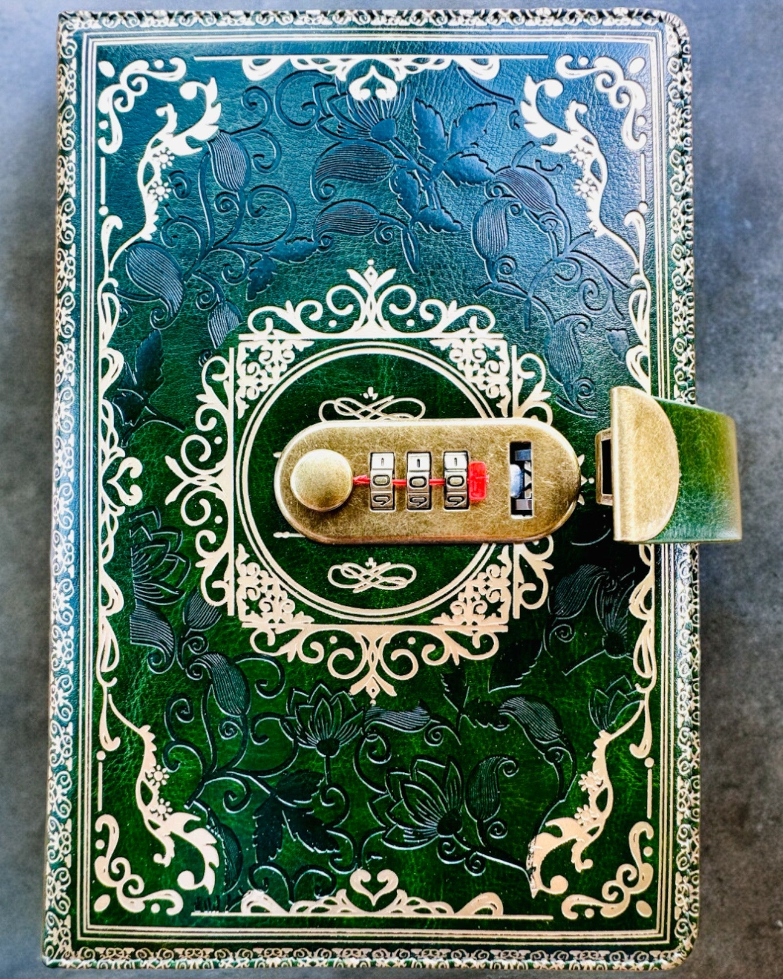 Exclusive Leather Notebook "Sekretnik" A5 with Combination Lock - personalization with engraving