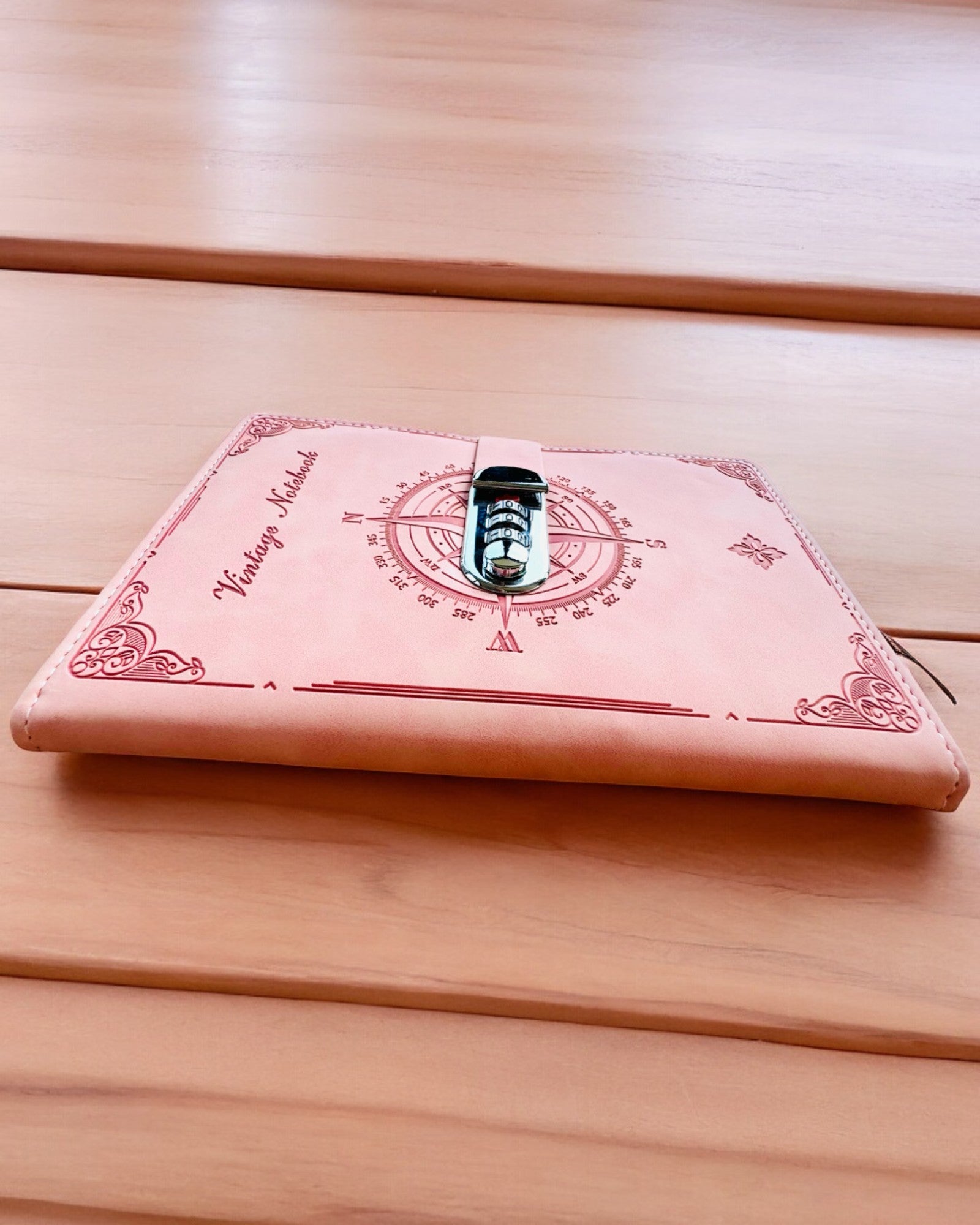 Secret A5 Vintage Notebook with Code Lock - Choose Your Style, Personalization with Engraving for a Gift