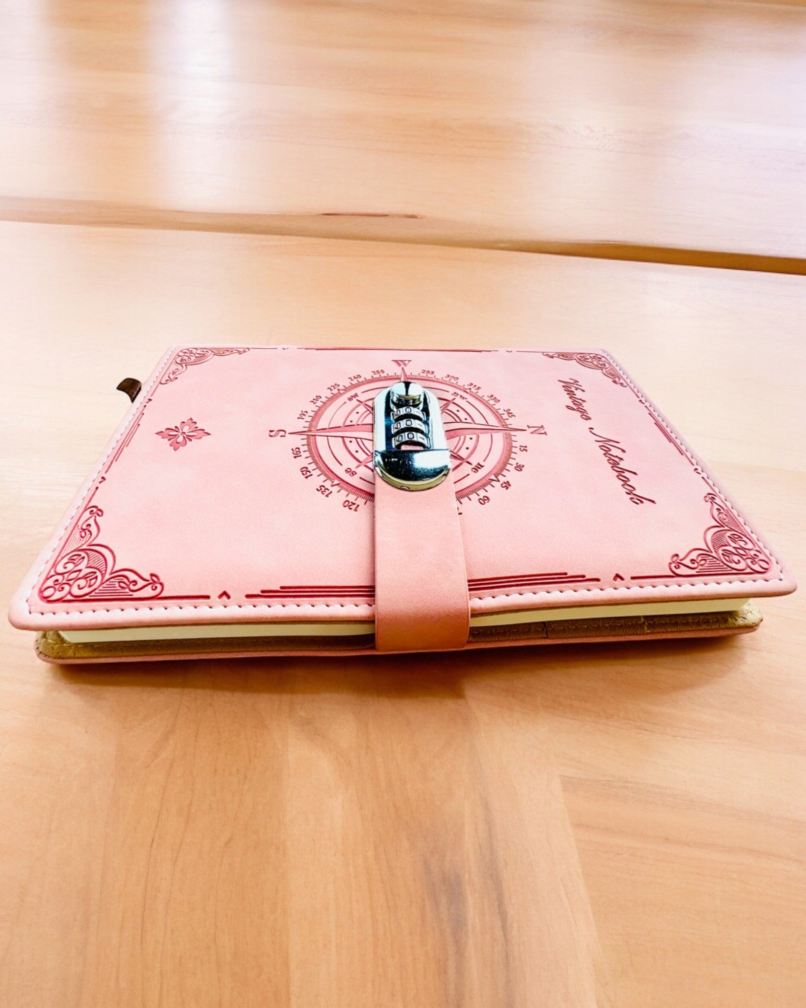 Secret A5 Vintage Notebook with Code Lock - Choose Your Style, Personalization with Engraving for a Gift