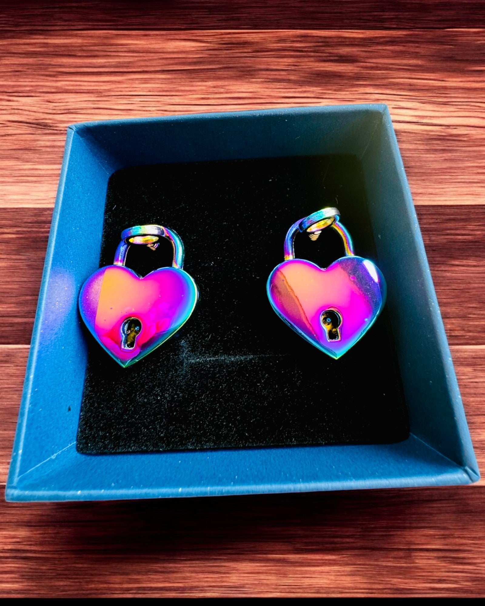 Romantic Mini Heart Padlocks DeLuxe, Set of 2 padlocks with keys, 6 variants to choose from, option for personalized engraving as a gift