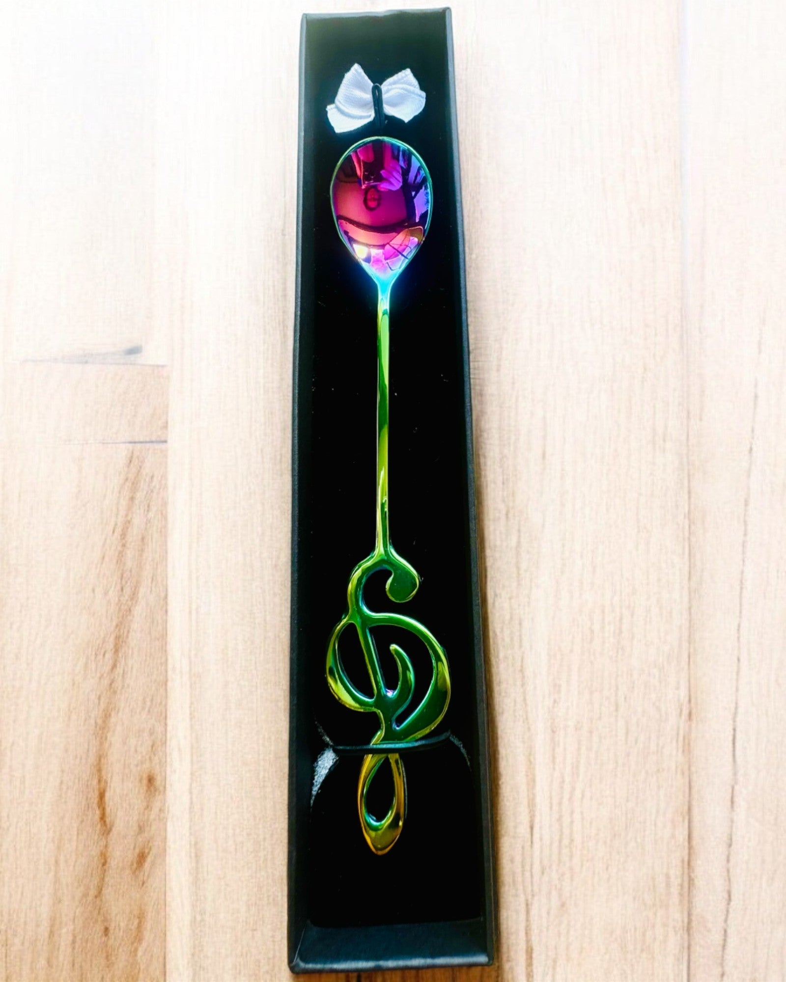 Elegant Spoon with Treble Clef – Personalized as a Gift, 2 Color Variants to Choose From