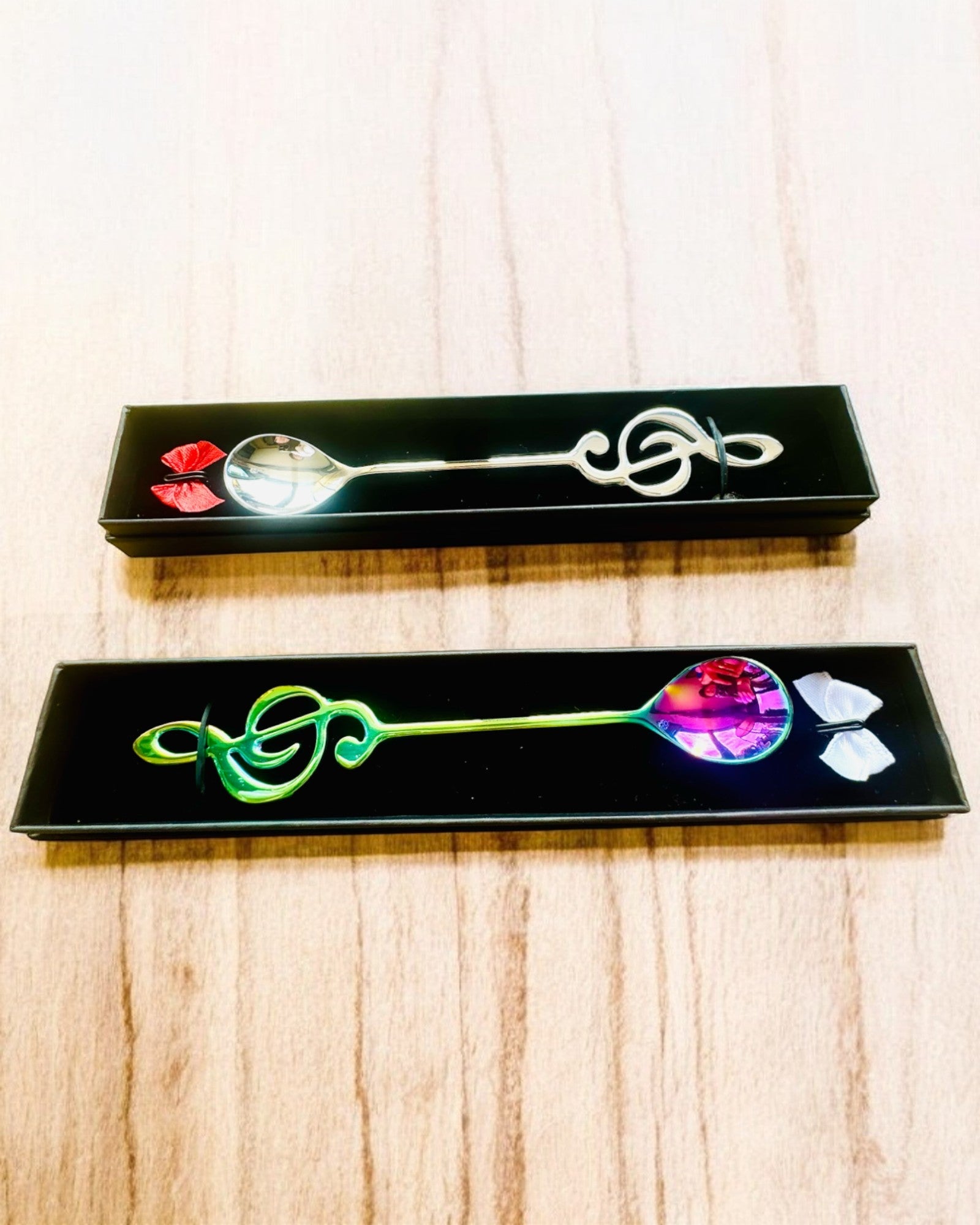 Elegant Spoon with Treble Clef – Personalized as a Gift, 2 Color Variants to Choose From