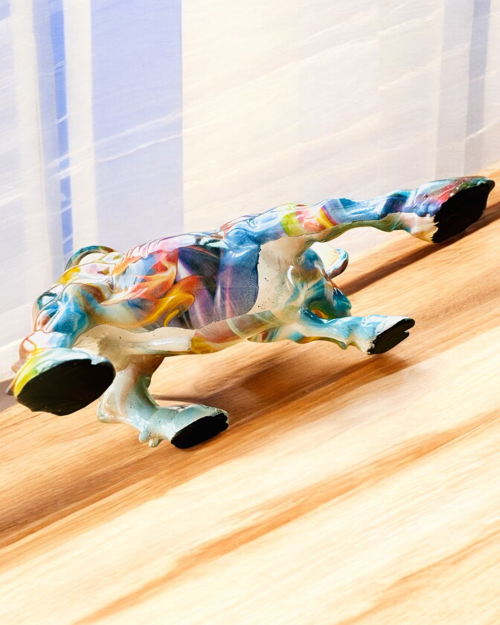 Decorative Bull Sculpture "BullArt" – Unique Art with Engraving Option - 4 Color Variants, for Personalized Gift