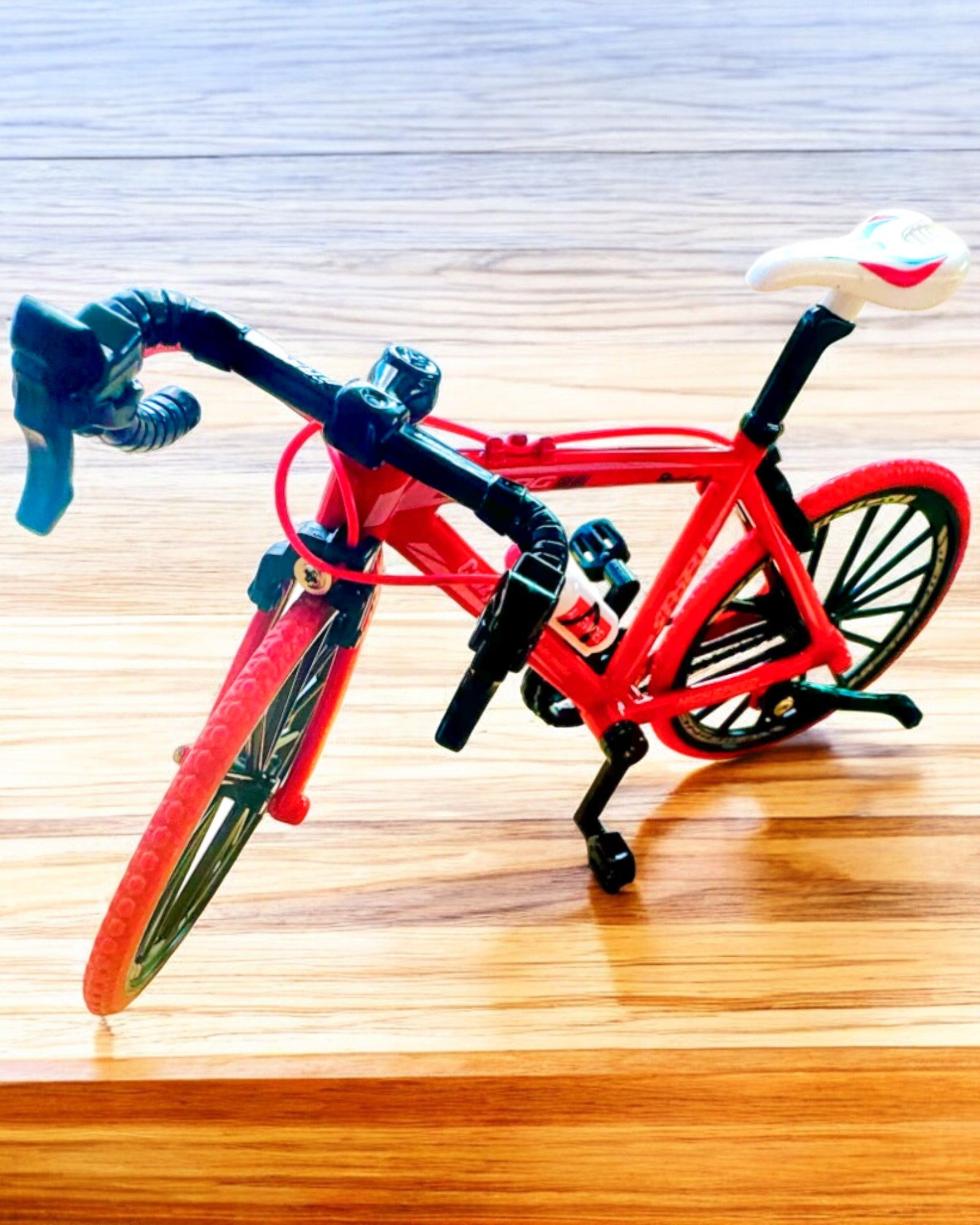 Miniature Metal Model Red Bicycle "SpeedMaster" personalized with engraving as a gift, 2 color variants