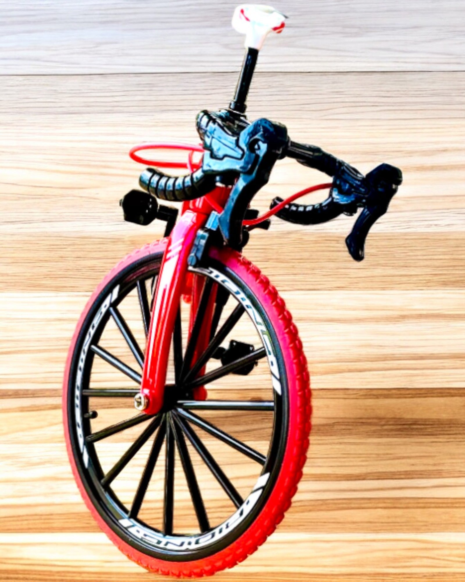 Miniature Metal Model Red Bicycle "SpeedMaster" personalized with engraving as a gift, 2 color variants