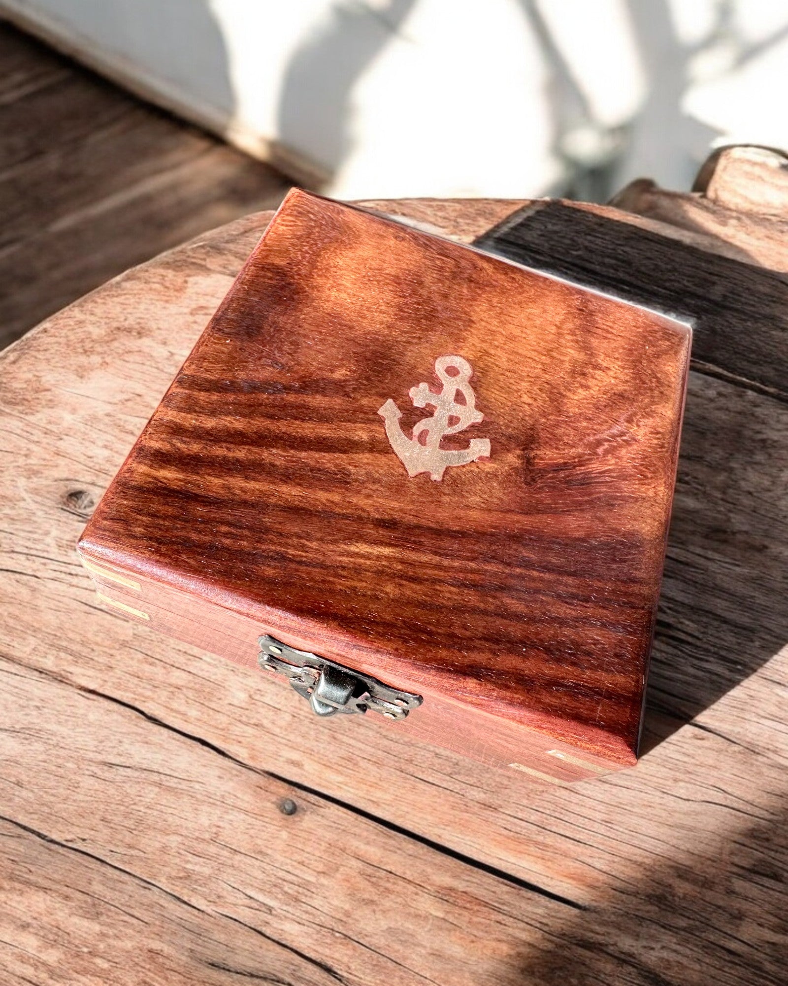 Wooden Box for Compass "Navigator" - personalization with engraving available