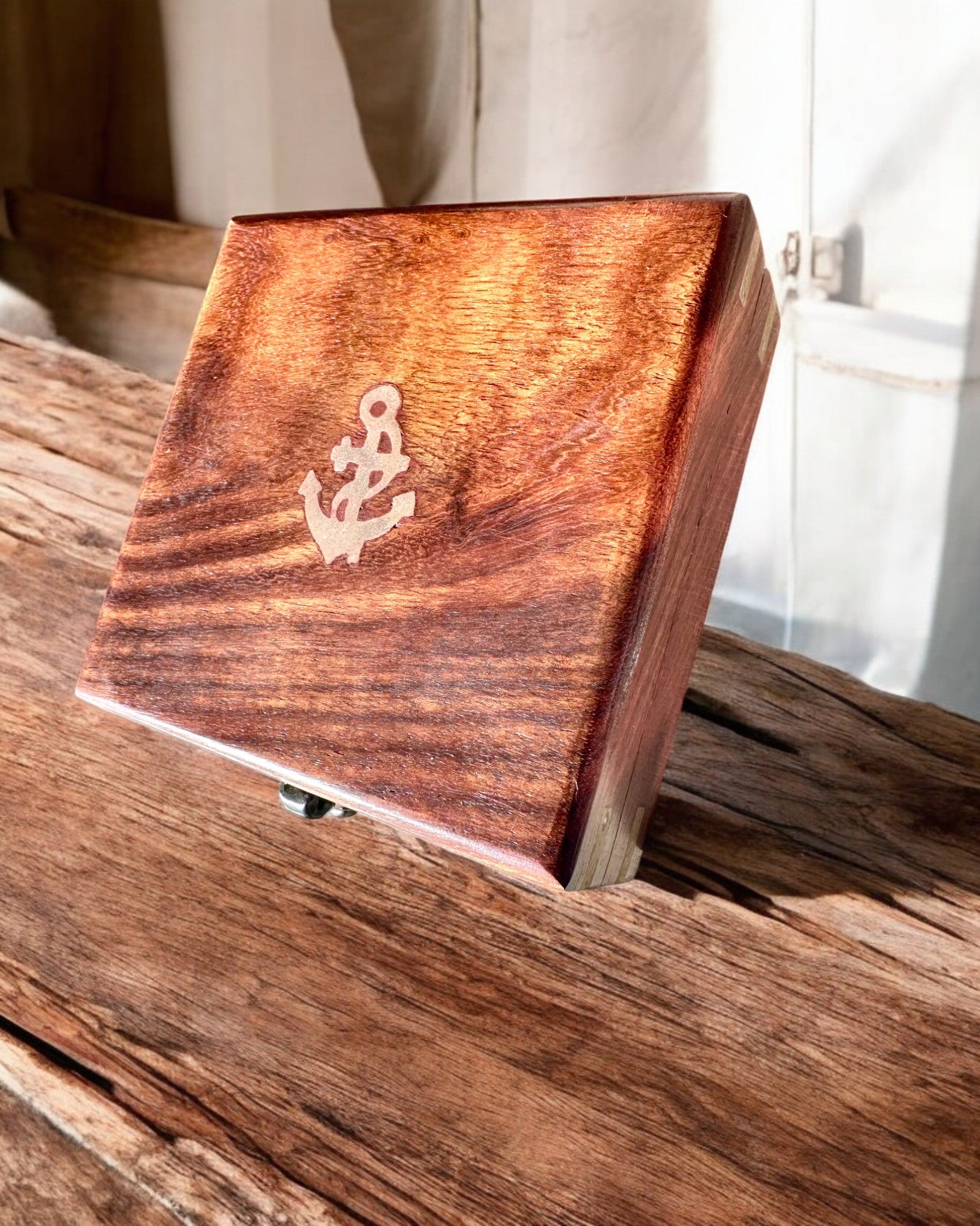Wooden Box for Compass "Navigator" - personalization with engraving available