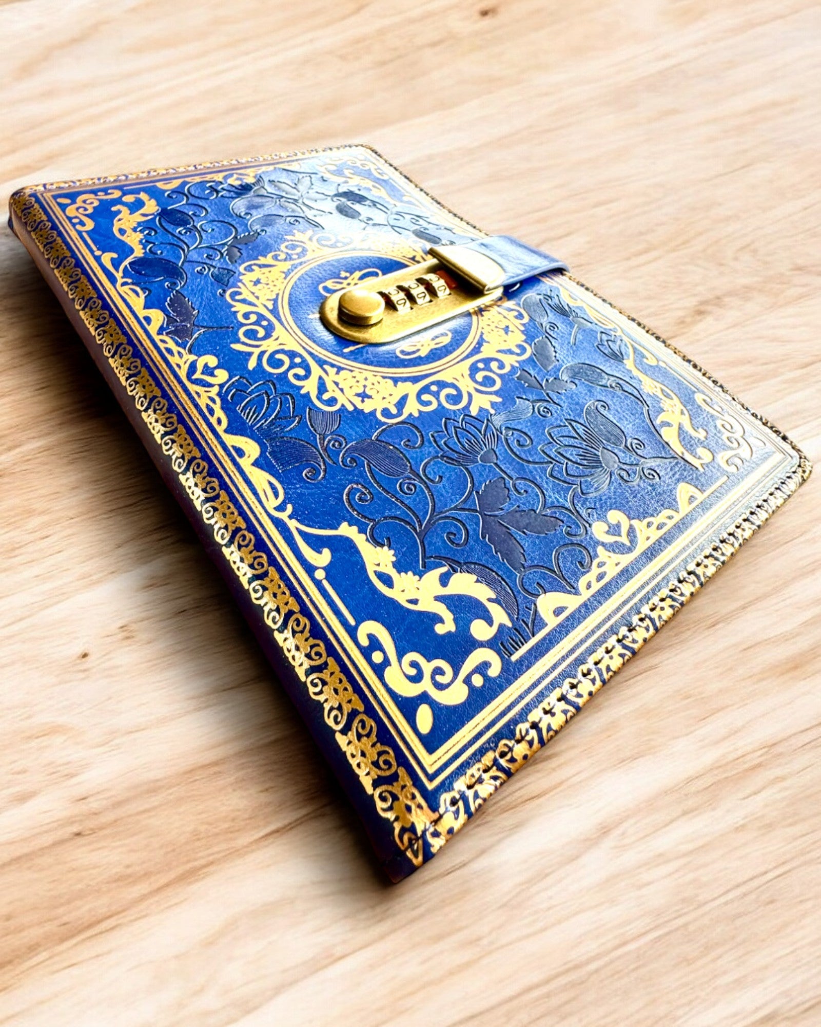 Exclusive Leather Notebook "Sekretnik" A5 with Combination Lock - personalization with engraving