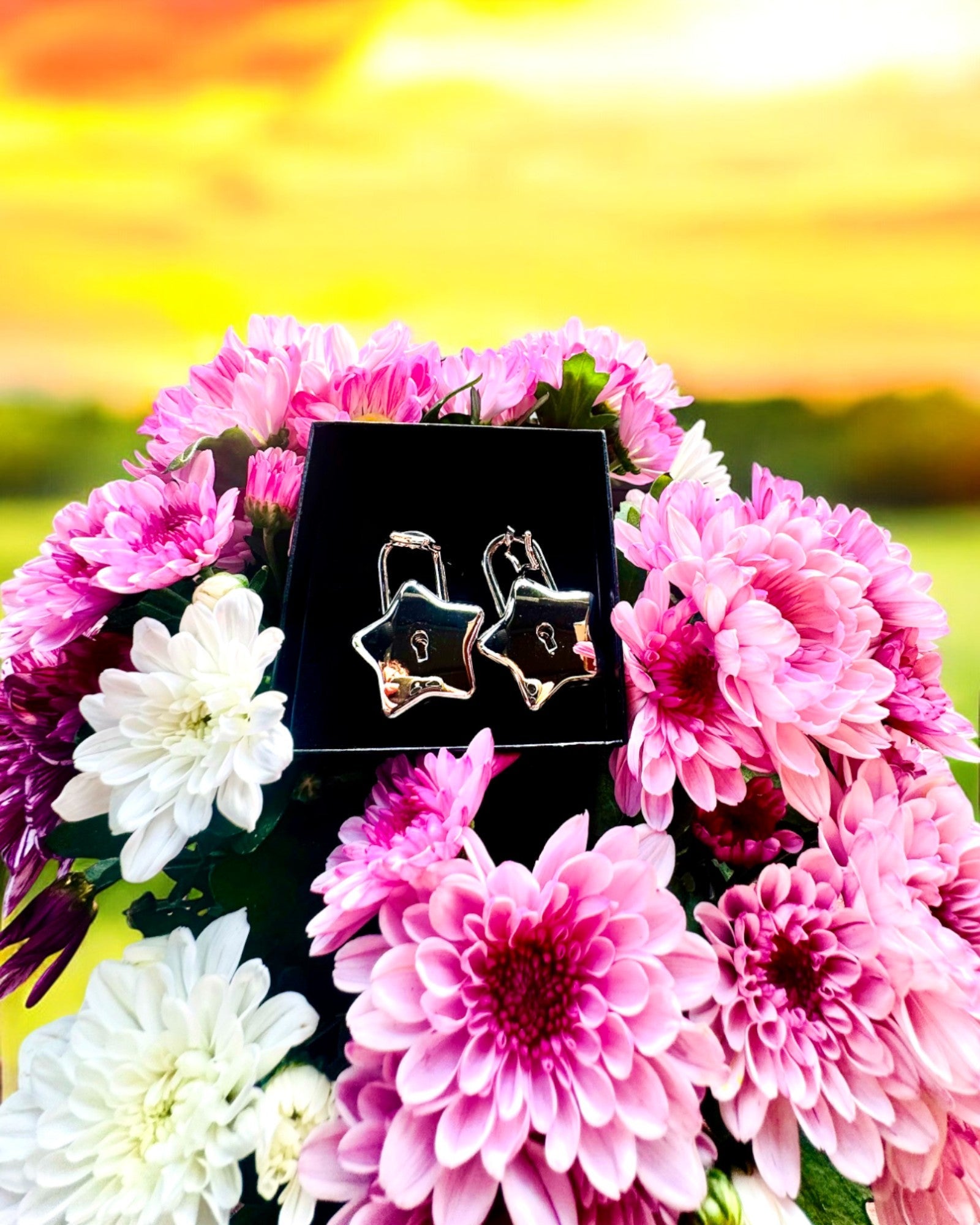 2 Star Mini Padlocks with Engraving – Secure Your Dreams, personalized as a gift, 2 color variants to choose from