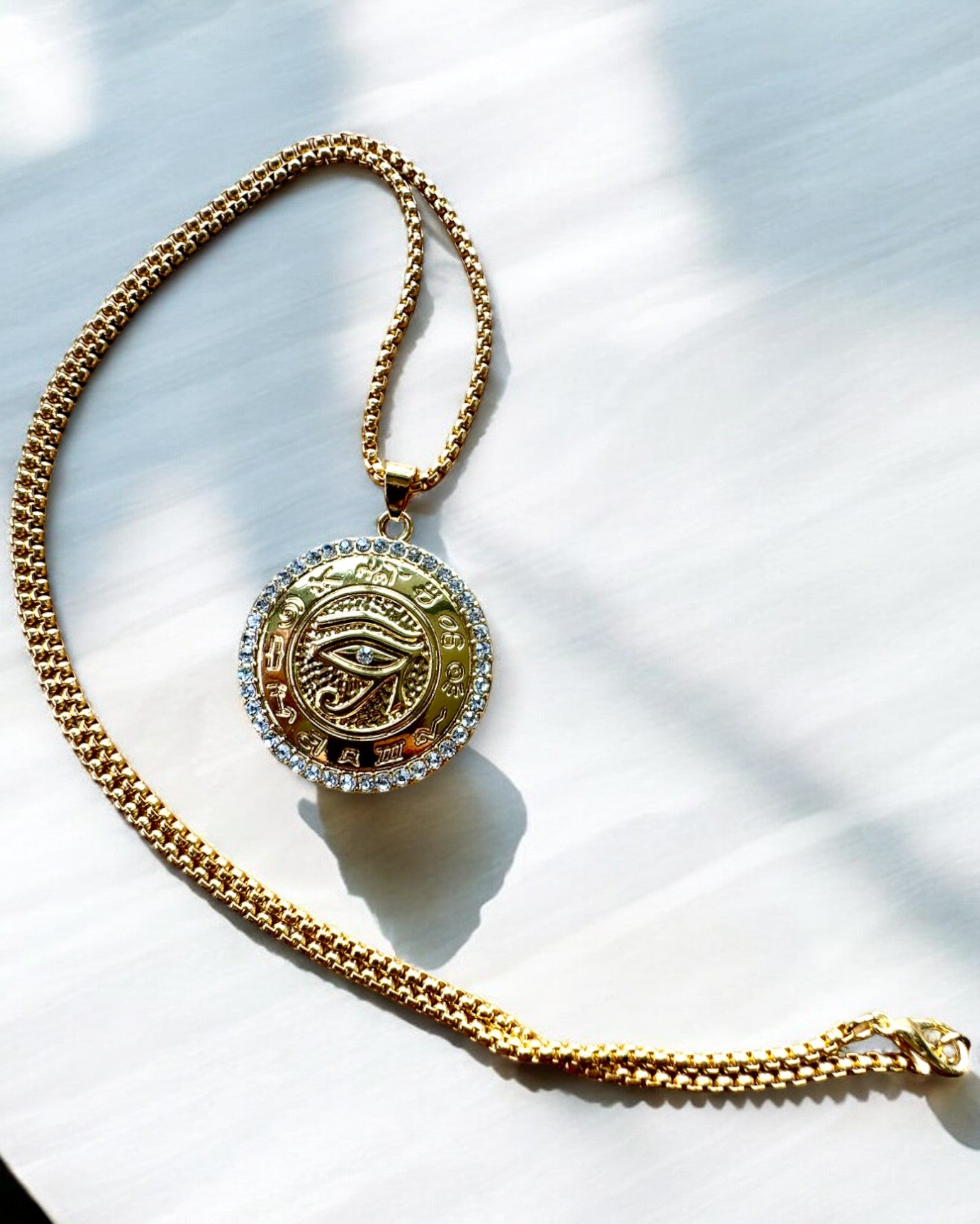 Amulet of Power "Eye of Ra", customizable with engraving for a gift
