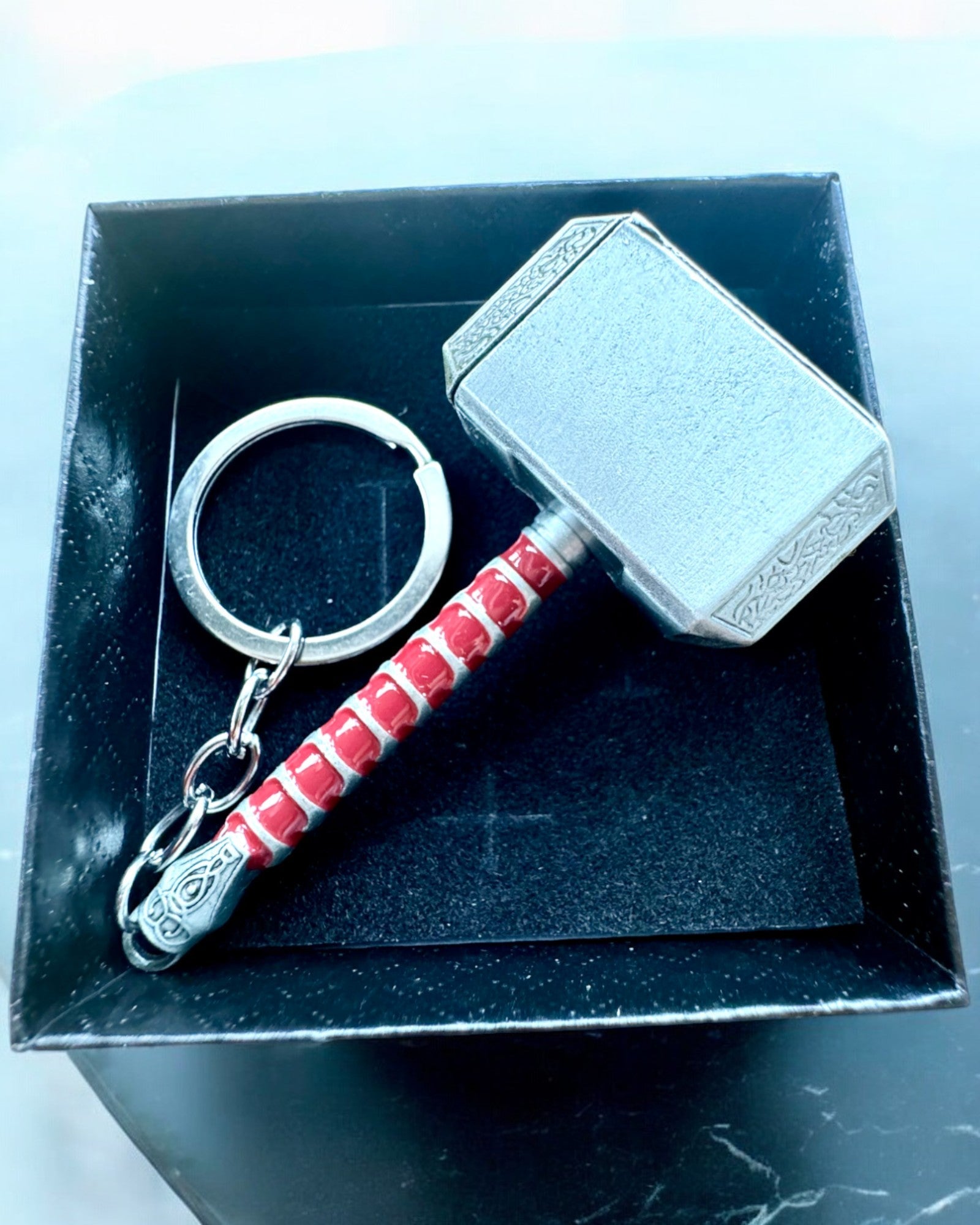 Thor's Hammer - Power Keychain, customizable with engraving for a gift
