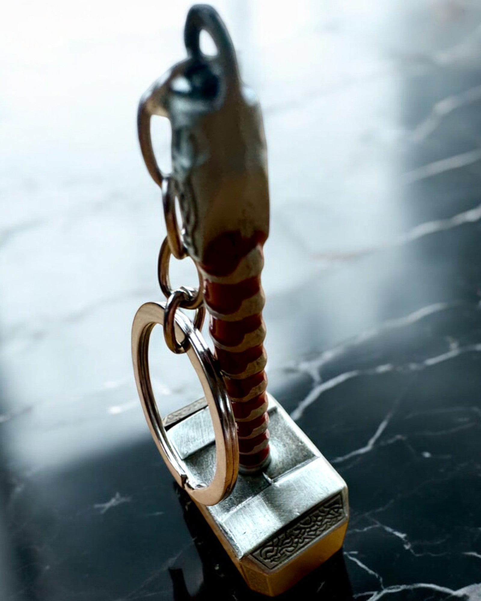 Thor's Hammer - Power Keychain, customizable with engraving for a gift