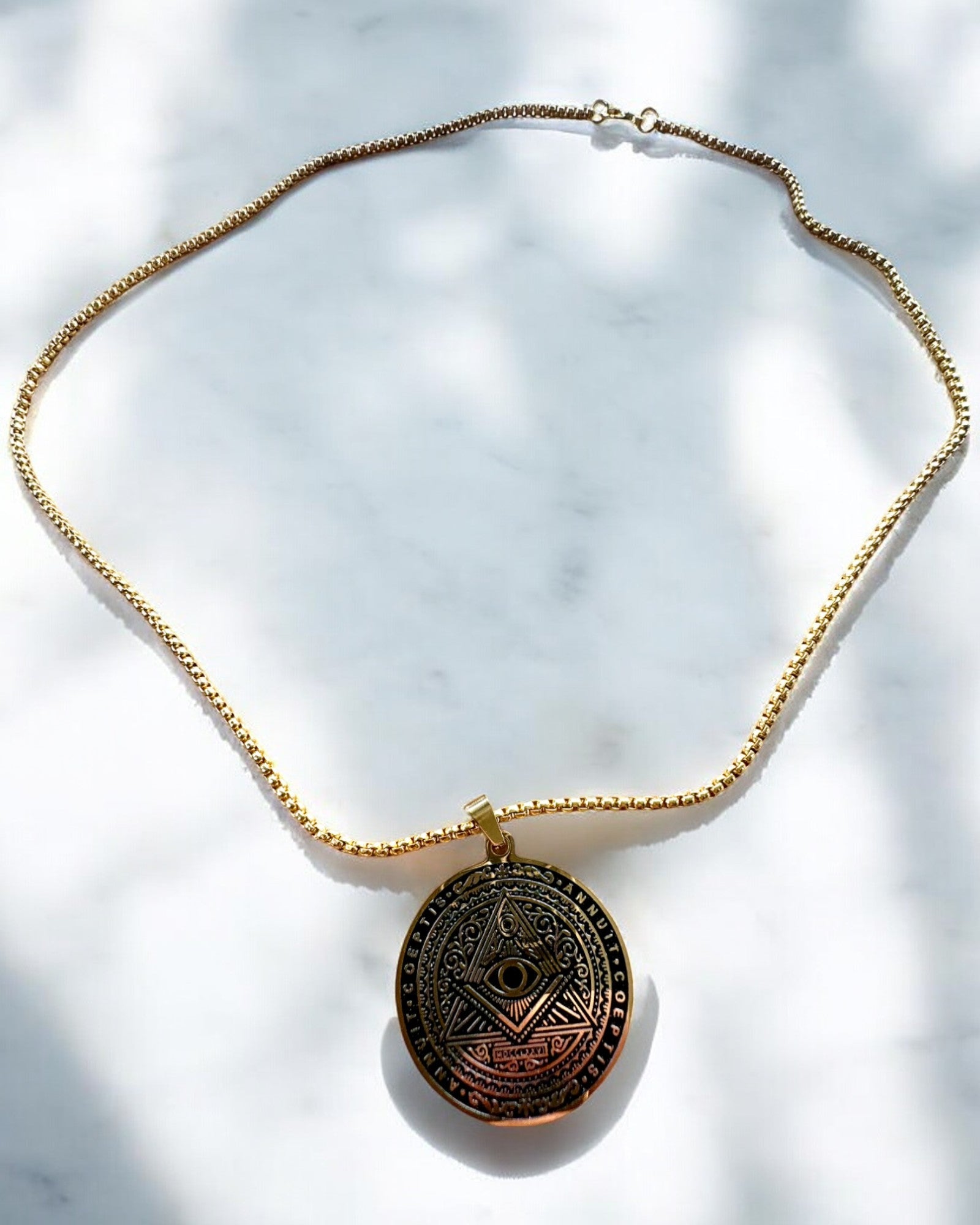 Amulet of Mysterious Power - Necklace with Engraving, 2 color variants to choose from