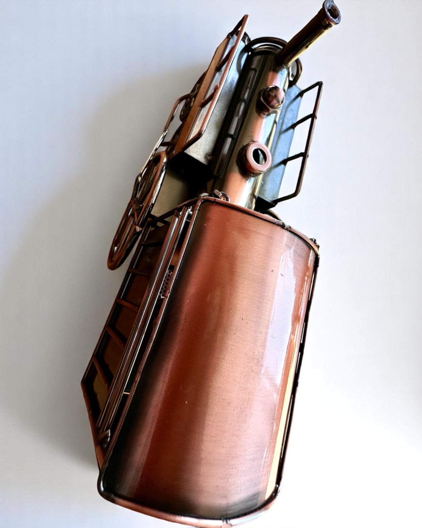 Iron Locomotive "Retro Express" – decoration, model, handmade with engraving option for a gift