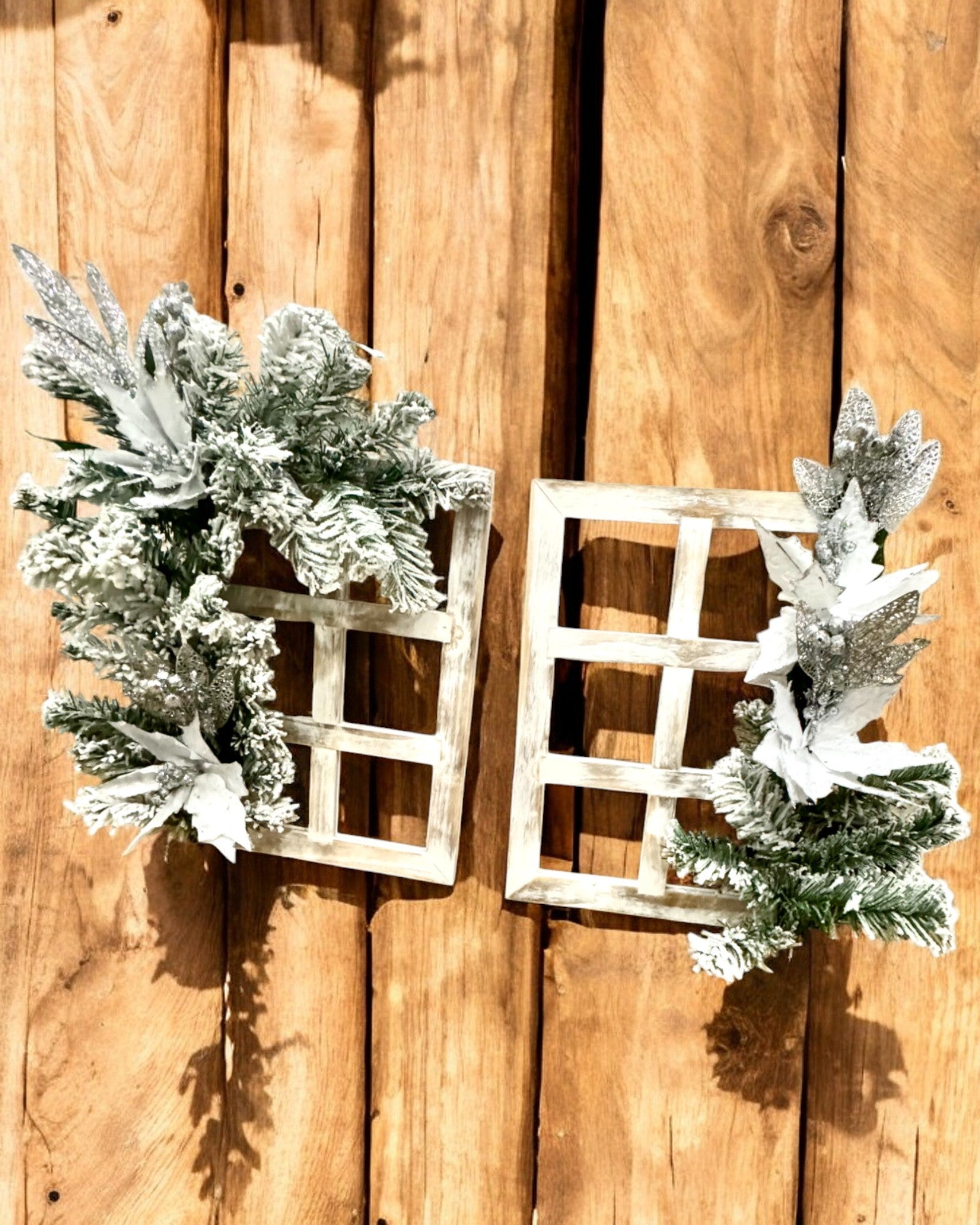 Holiday 2 pcs. Decorative Frames "Winter Glow", customizable with engraving for a gift