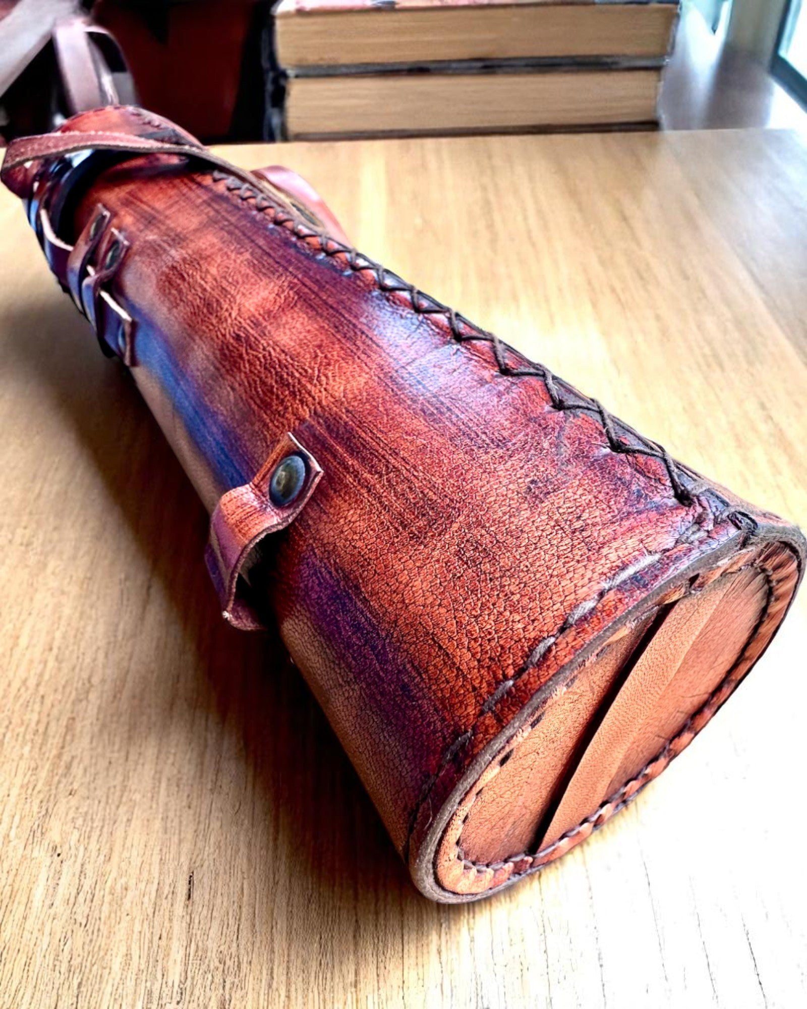 Royal Spyglass "Voyager 1818" – Exclusive, Brass, 83 cm, Handcrafted, Genuine Leather Case – Collector's Edition, Customization with Engraving for Gift