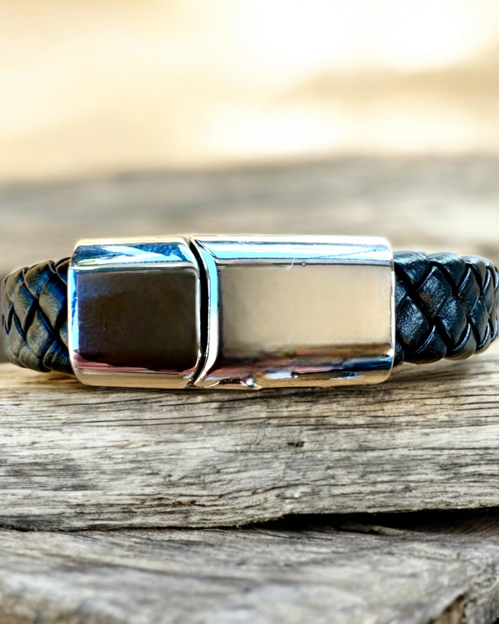 Men's Bracelet "SkyRider" – Leather Style with Character - Customizable with Engraving