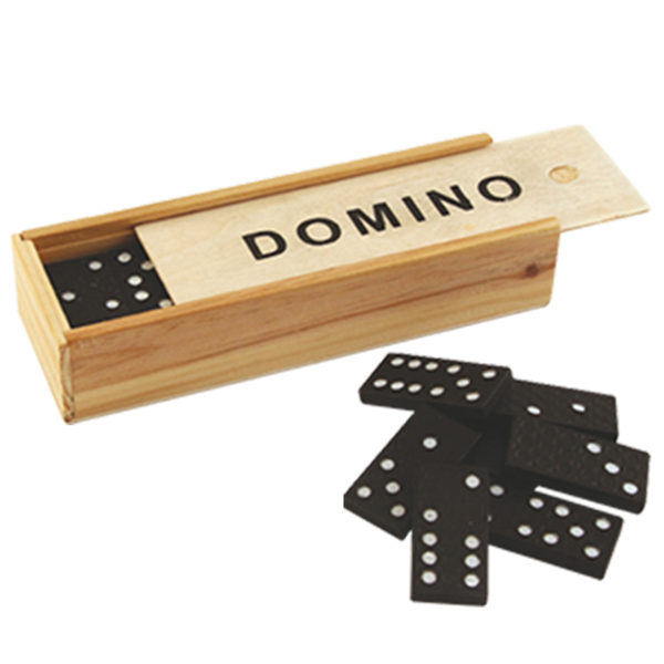 Dominoes in a Wooden Box - 1096116