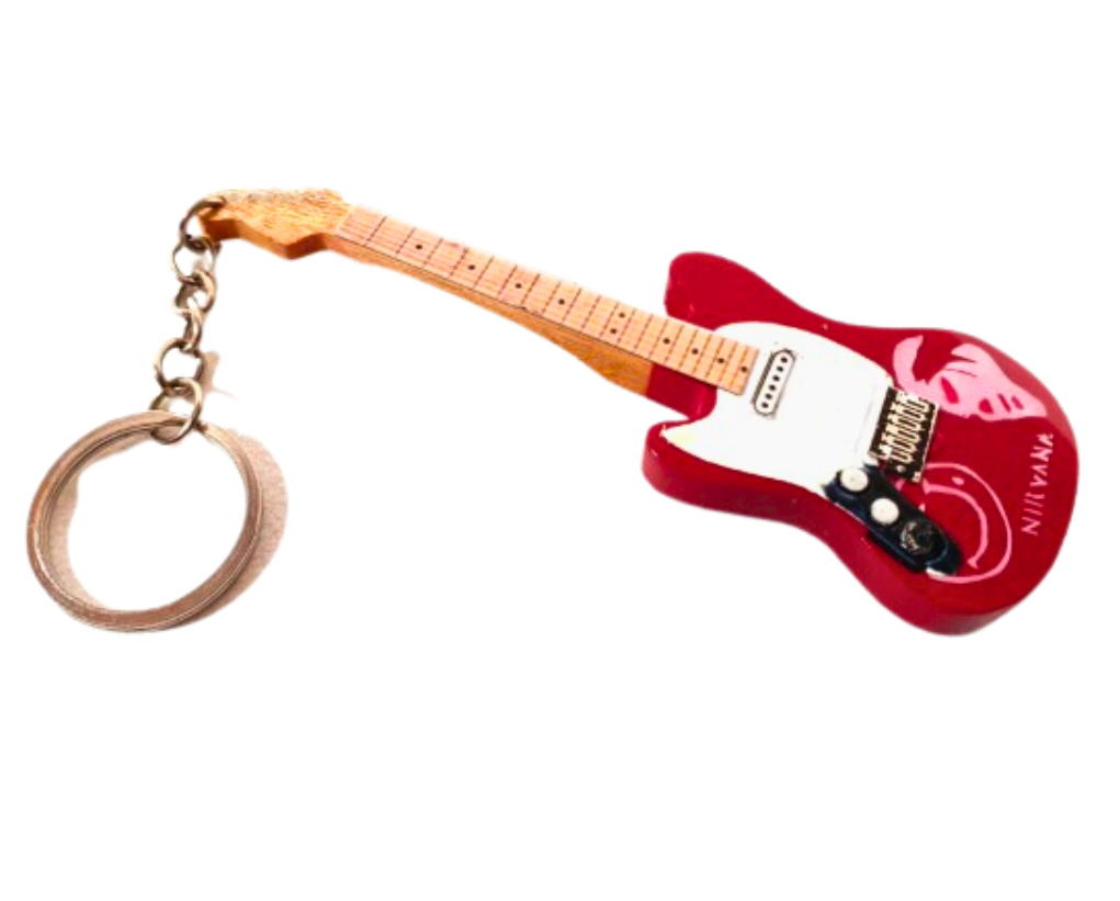 Guitar keyring in the style of Nirvana - Kurt Cobain EGK-1365