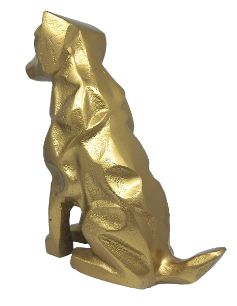 Gold Decorative Dog Figurine - DOG2