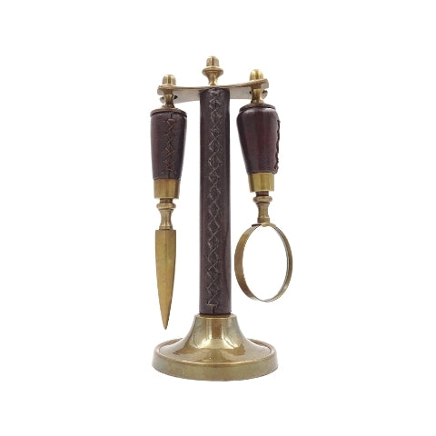 Desk Set Magnifying Glass and Paper Knife MIS-0742