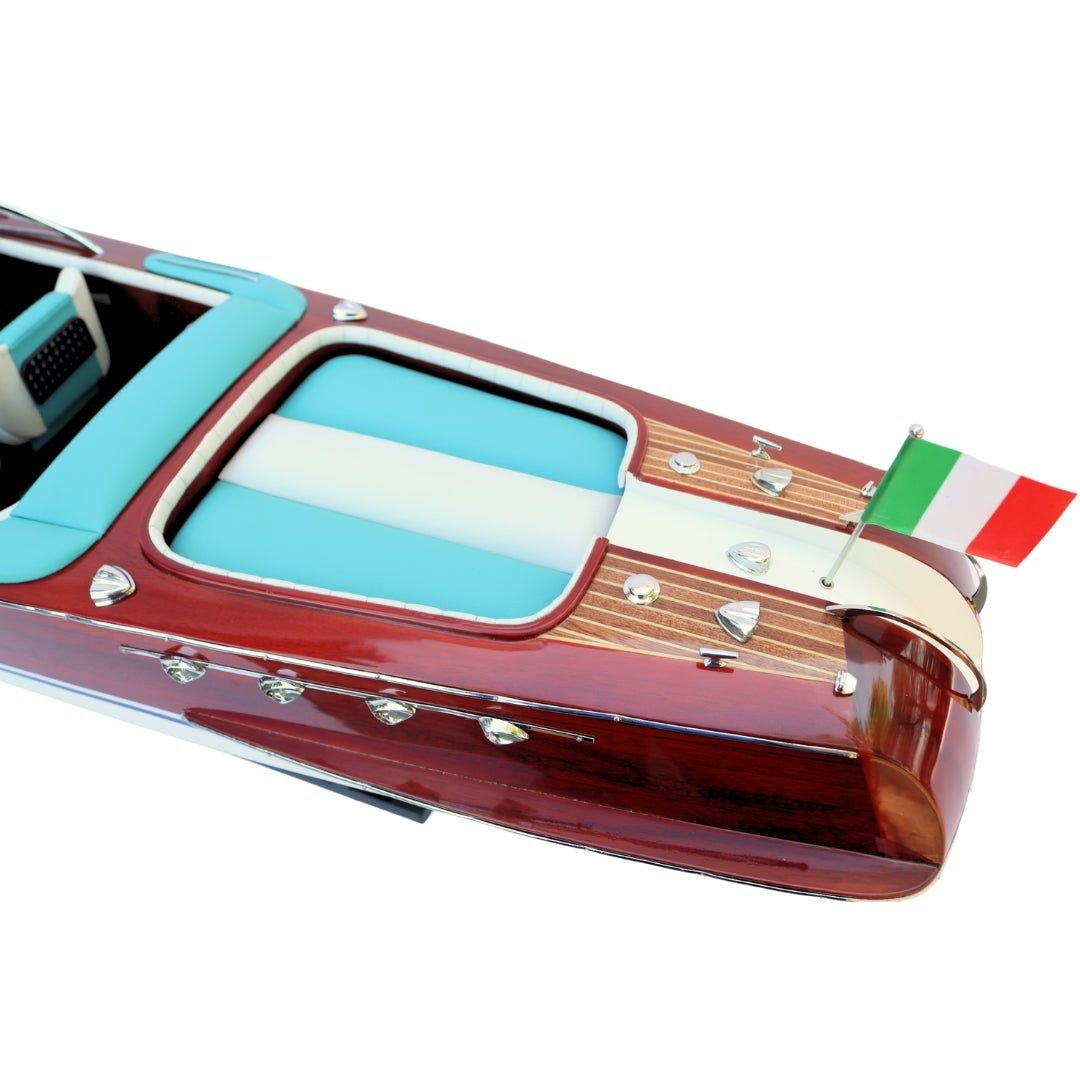 Exclusive Reeva Aquarama Motorboat Model 87cm - Large Wooden Model of a Classic Italian Motorboat – 4P-90