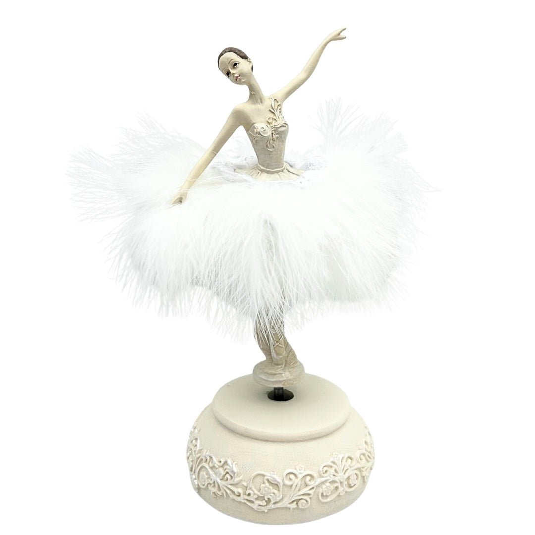 Snow Queen Ballerina Music Box, Moving, 23,5 cm – MP-19009