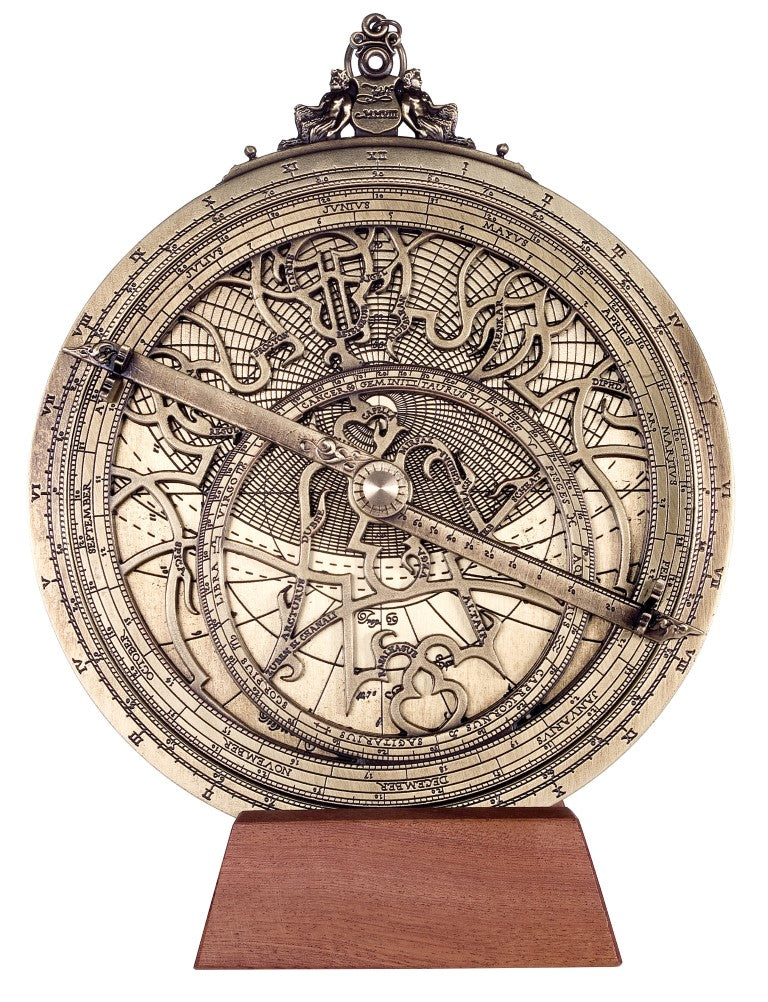 Large brass Rojas astrolabe – diameter 20 cm – reproduction – H34