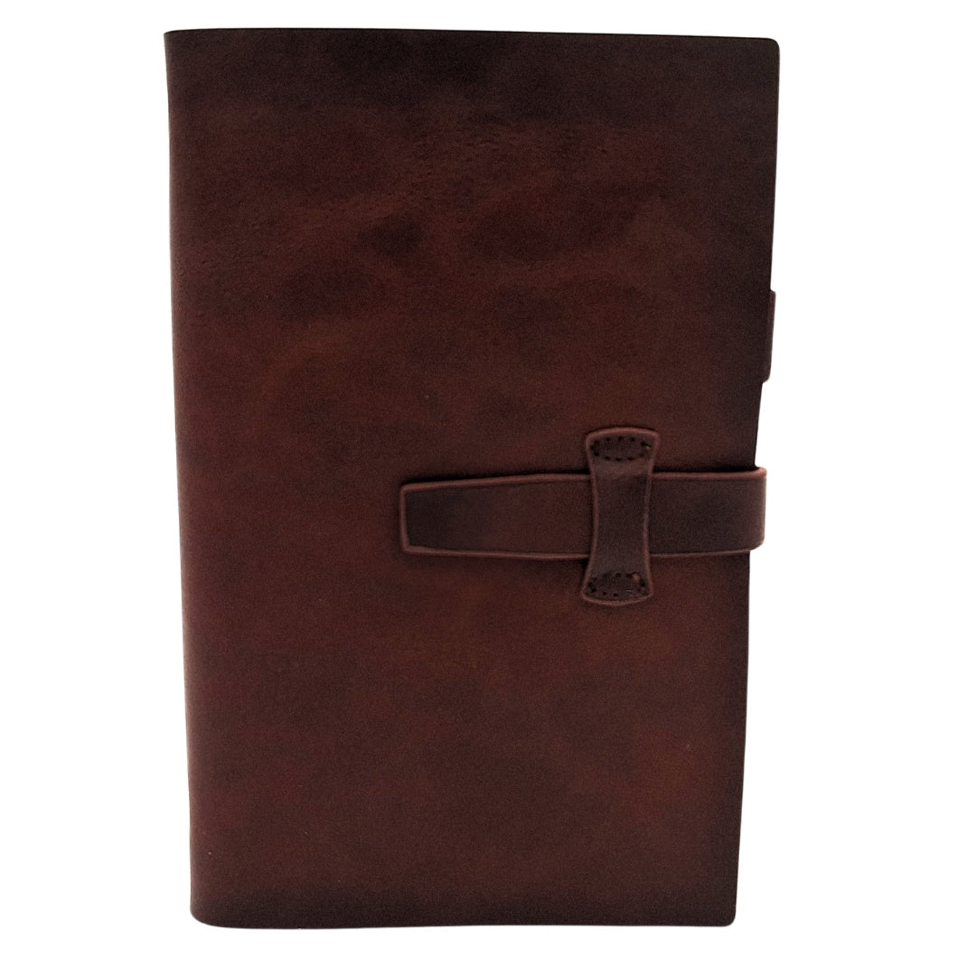 Elegant A6 Retro Vintage Leather Notebook with Closure – Diary – EE3