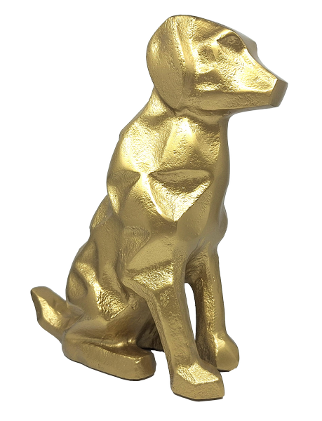 Gold Decorative Dog Figurine - DOG2