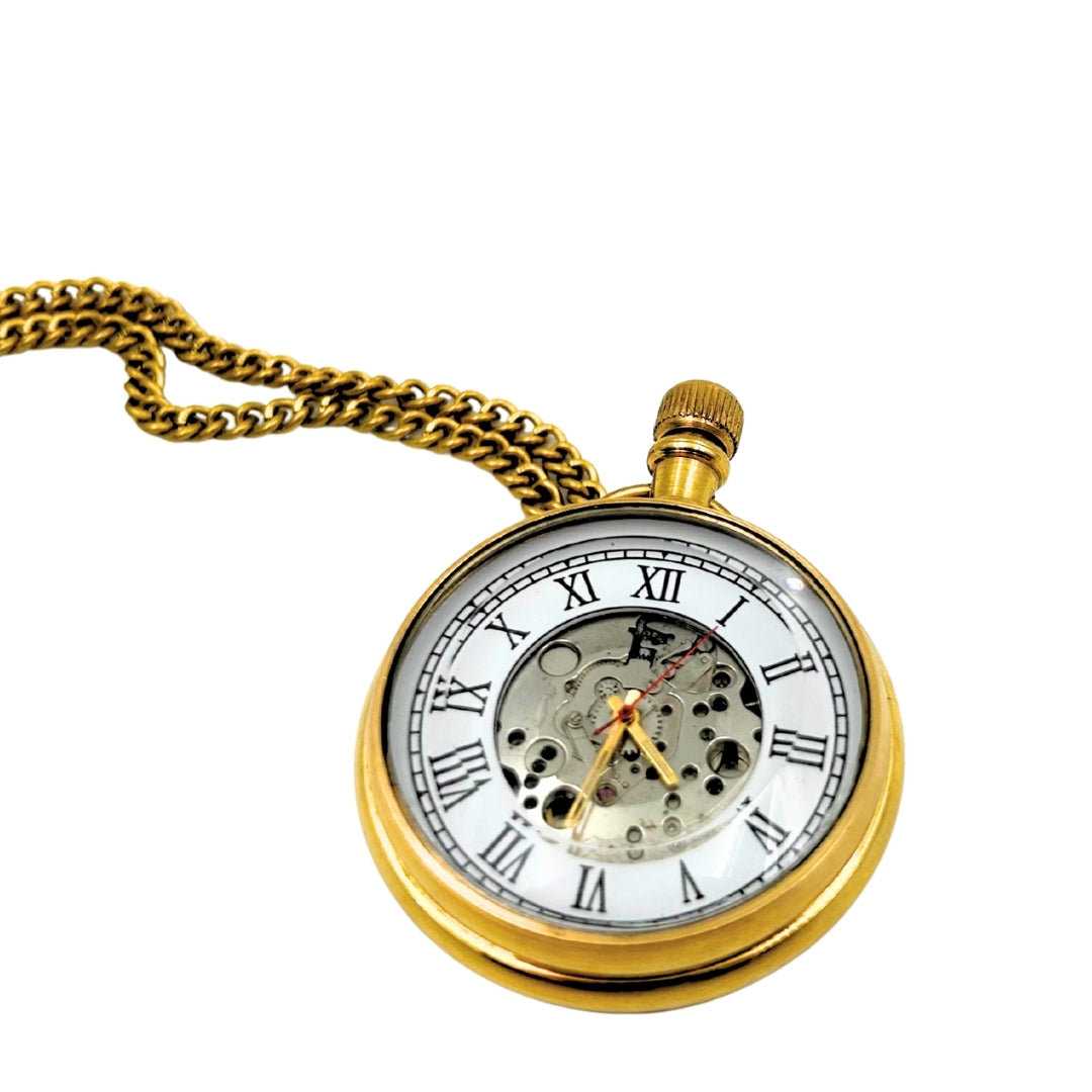 Retro Mechanical Pocket Watch – on a Chain – WDMA