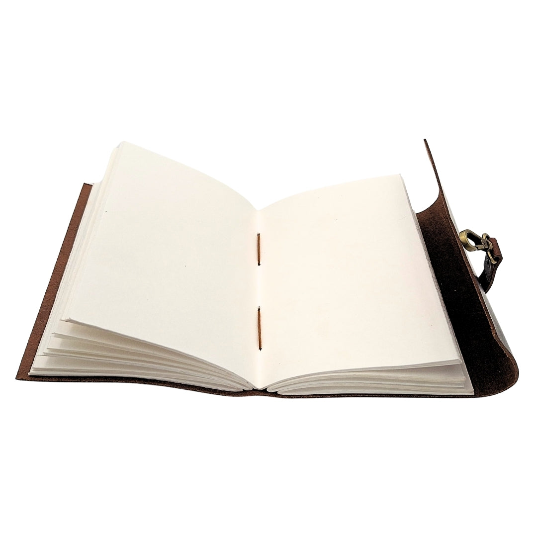 Elegant Retro Leather Notebook 200 Pages Vintage - AH06