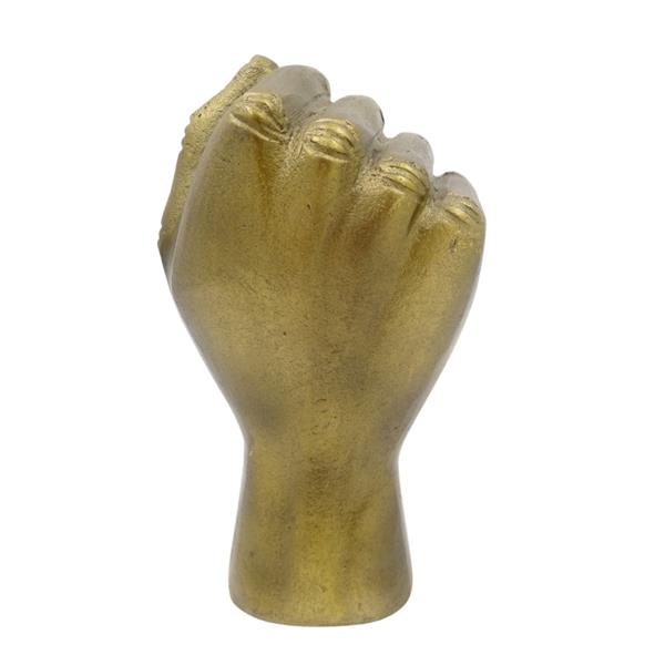 Clenched fist decorative aluminum figurine 18cm - 20755-18
