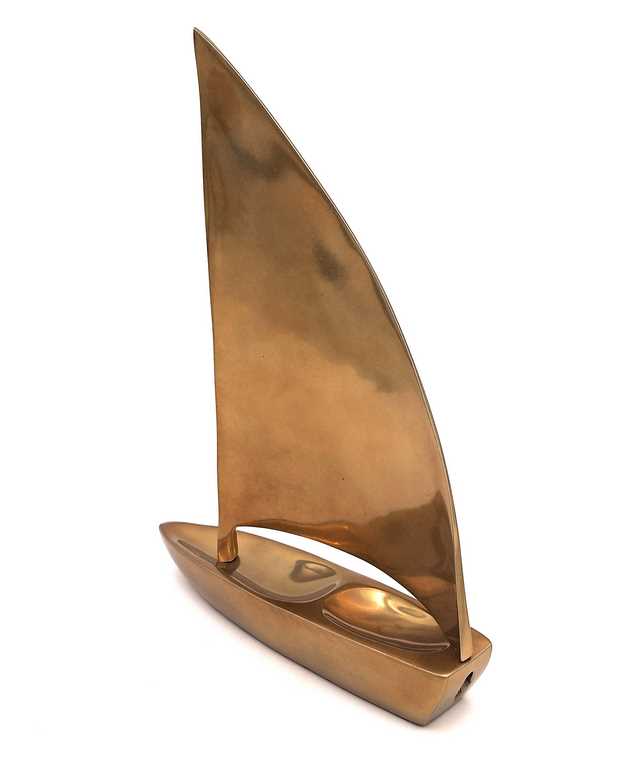 Large sailboat - aluminum - 47x38 cm - N-3044