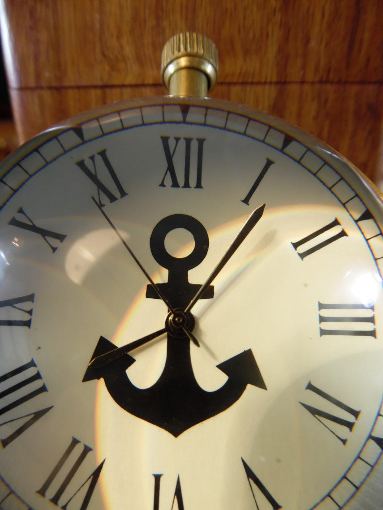 Nautical Clock in a Wooden Box NI406A/1