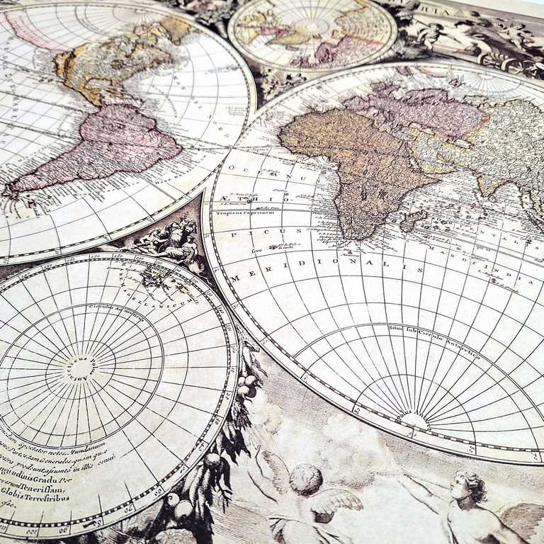 Map of the World 1686 - G. Valck reprint - M1686 – Gift for a Historian