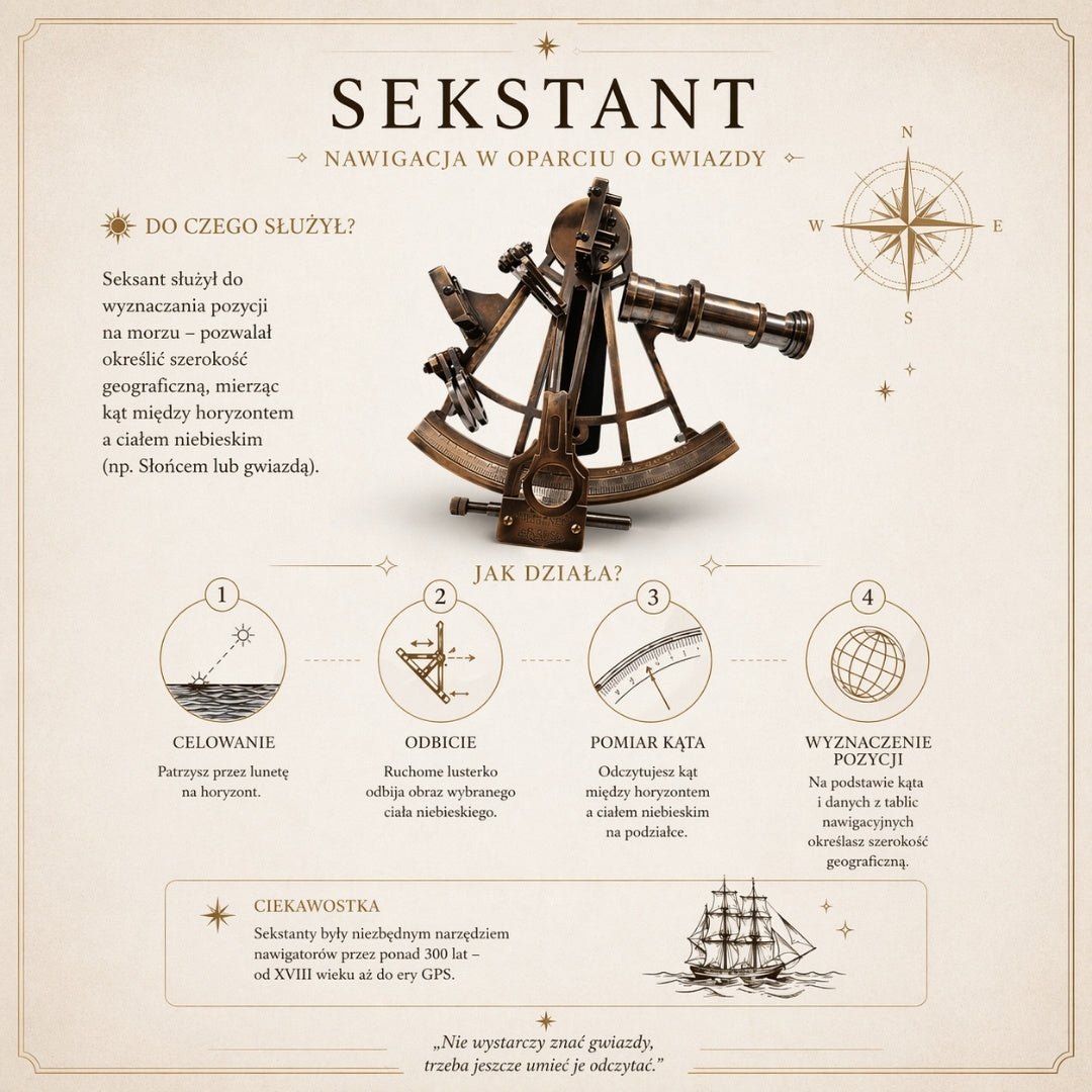 Brass Sextant in a Wooden Box – Replica - NC1517