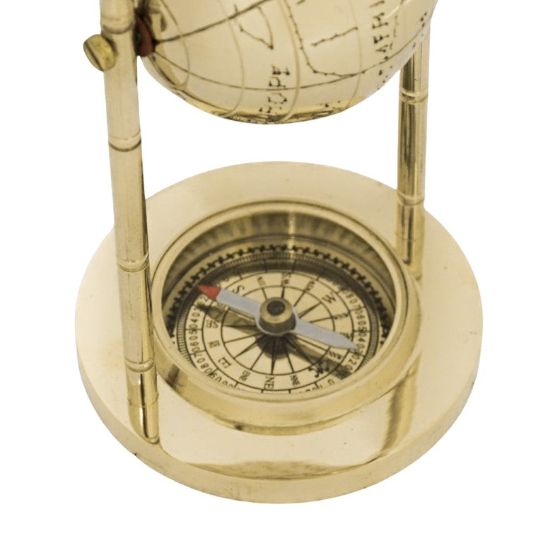 Decorative Brass Globe with Compass MX1160