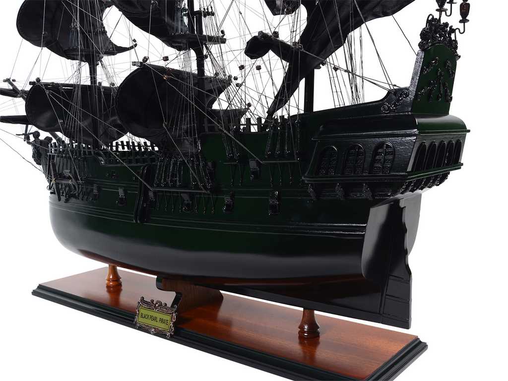 Black Pearl pirate ship model - Length 89cm - BP80R