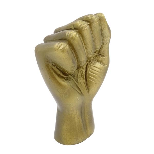Clenched fist decorative aluminum figurine 18cm - 20755-18