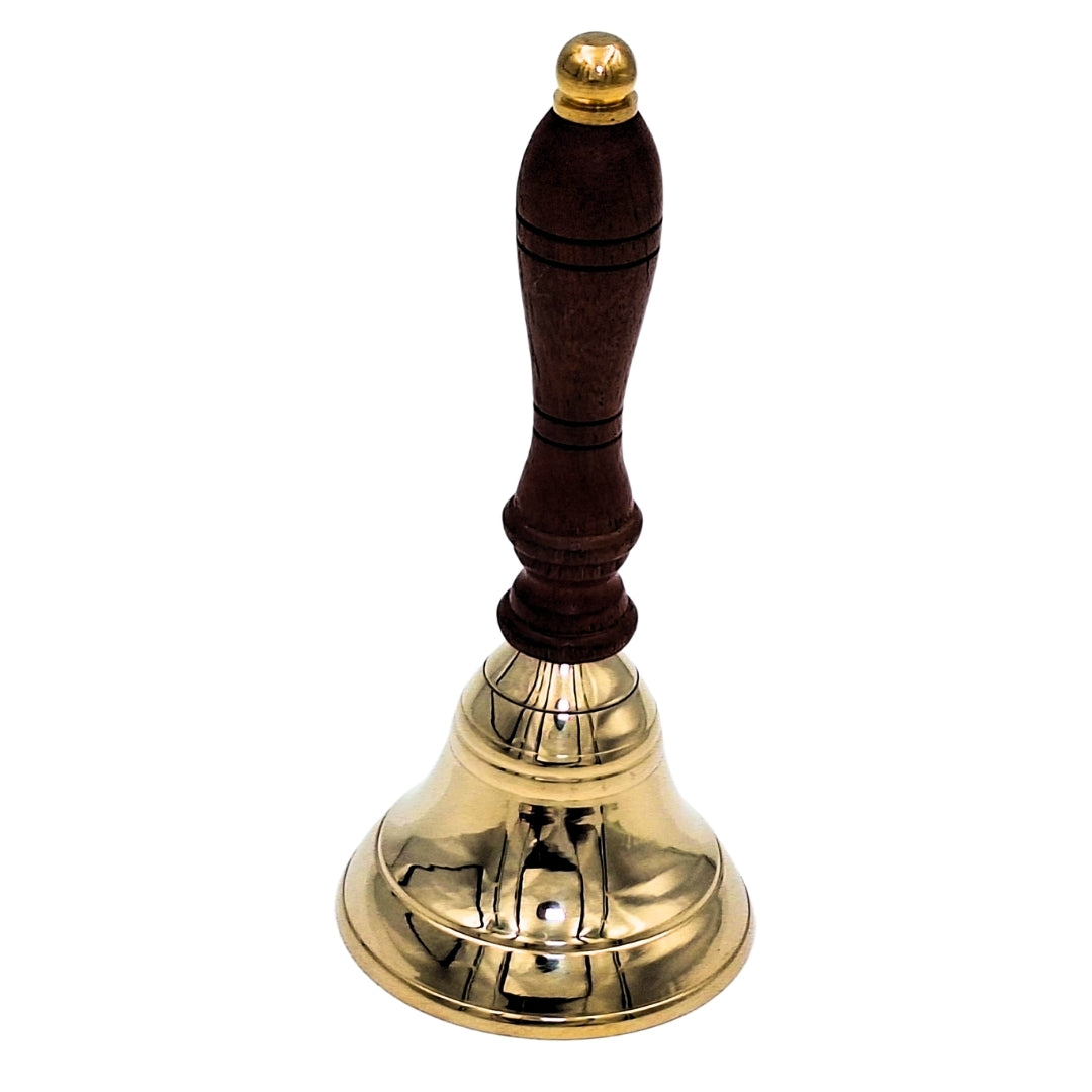 Brass Hand Bell with Wooden Handle – Retro – HB70/3