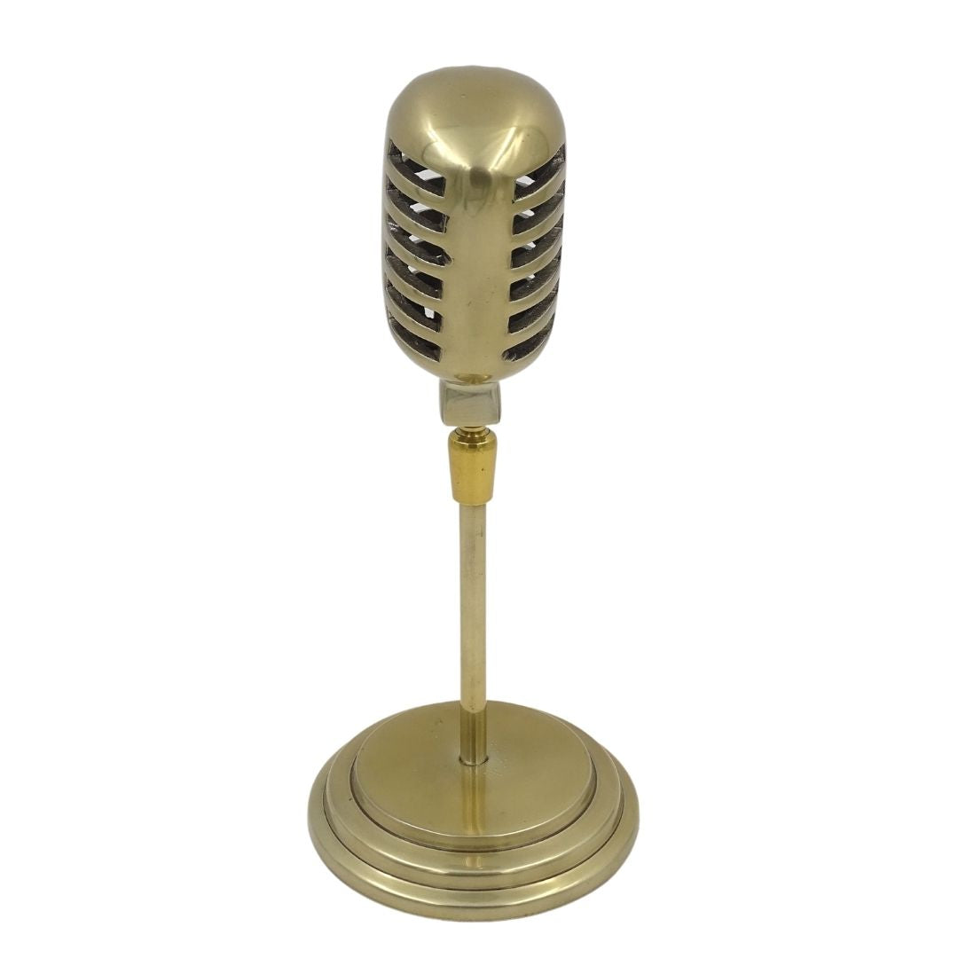 Retro microphone statuette - 92715B