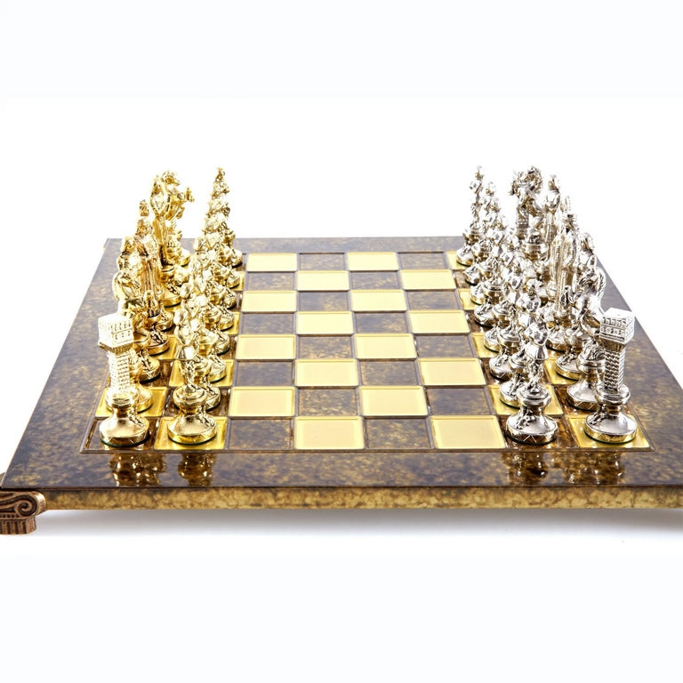 Large Exclusive Chess Set – 36x36 cm – Gold and Silver - Renaissance S9BRGS