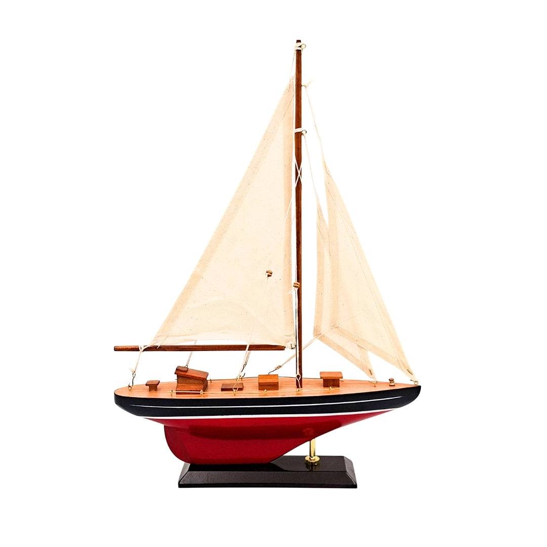 Wooden Sailing Yacht Model - F1705