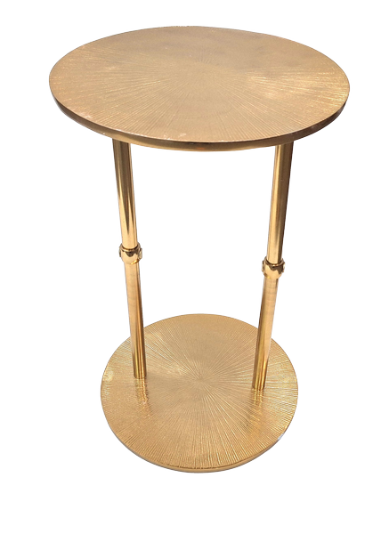 Gold Round Metal Table - Glamour decoration – 1051A