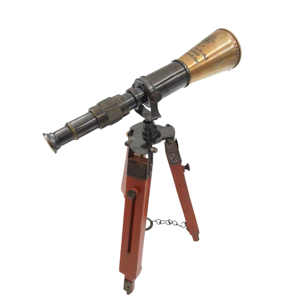 Brass Telescope on Tripod - TEL023H