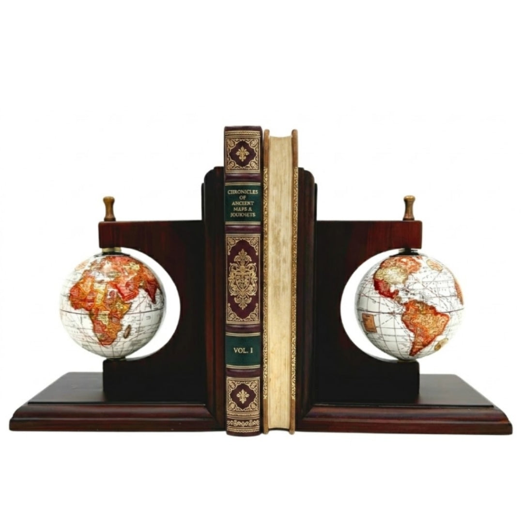 Bookend Book Supports Globes - Gift for a Traveler - NC2677C